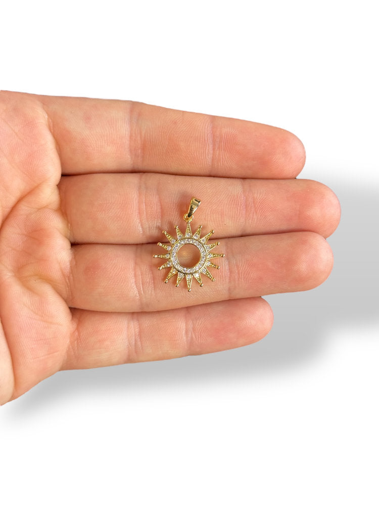 Güneş Charm Altın Kaplama