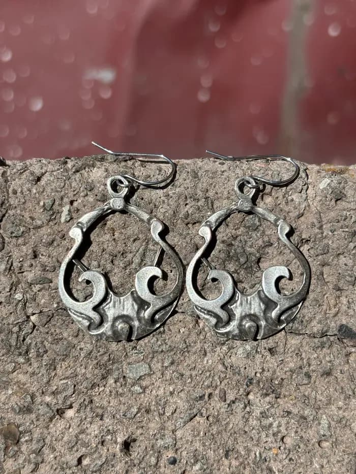 Vintage Spiral Metal Küpe