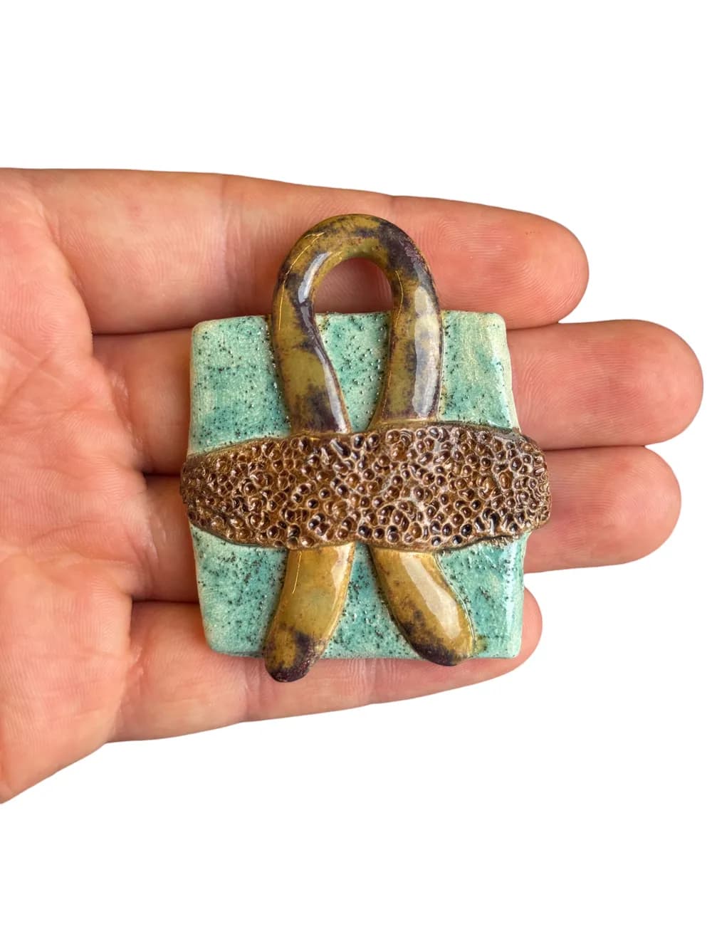 Namaste El Yapımı Seramik Charm