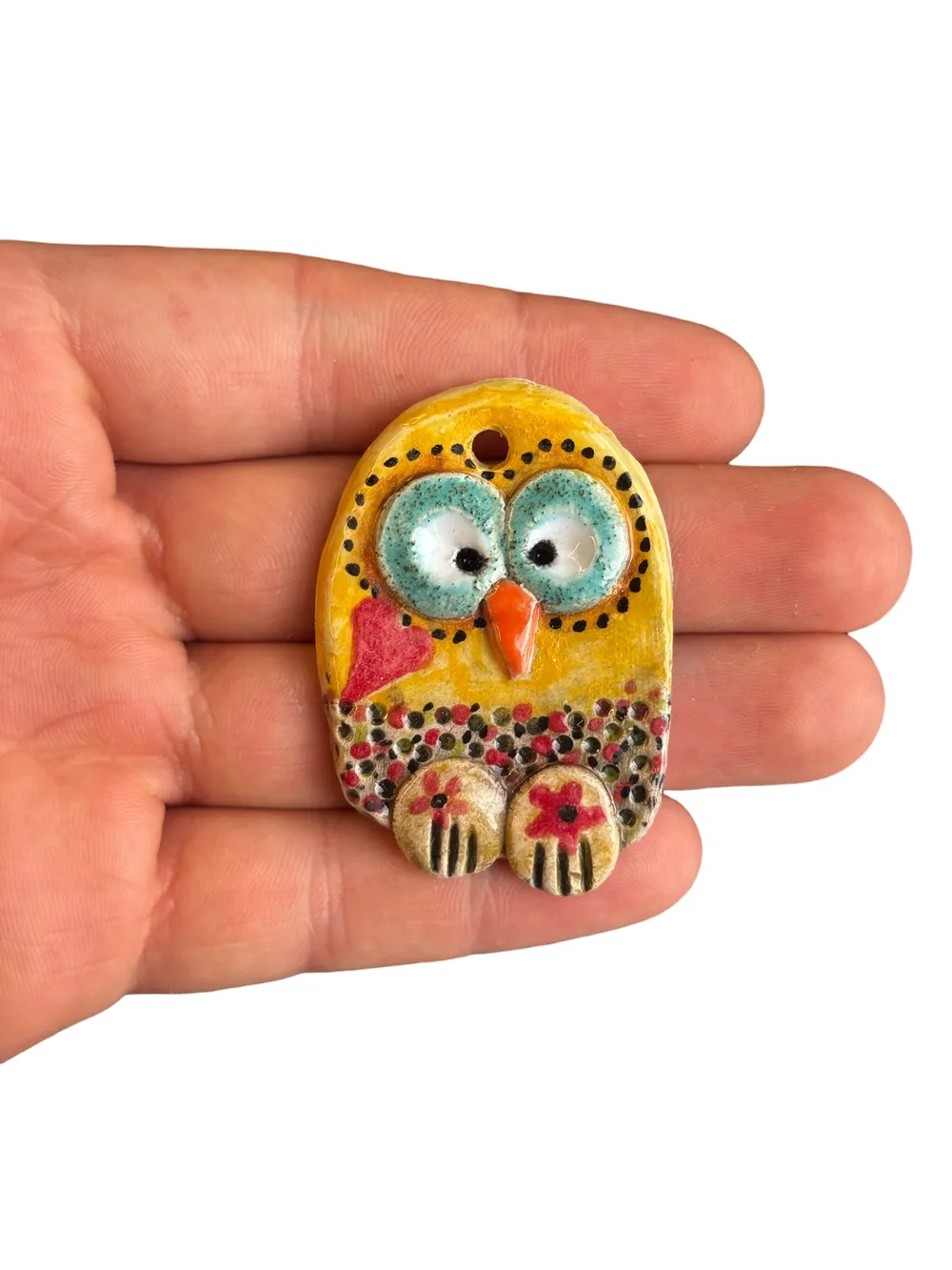 Namaste El Yapımı Seramik Charm