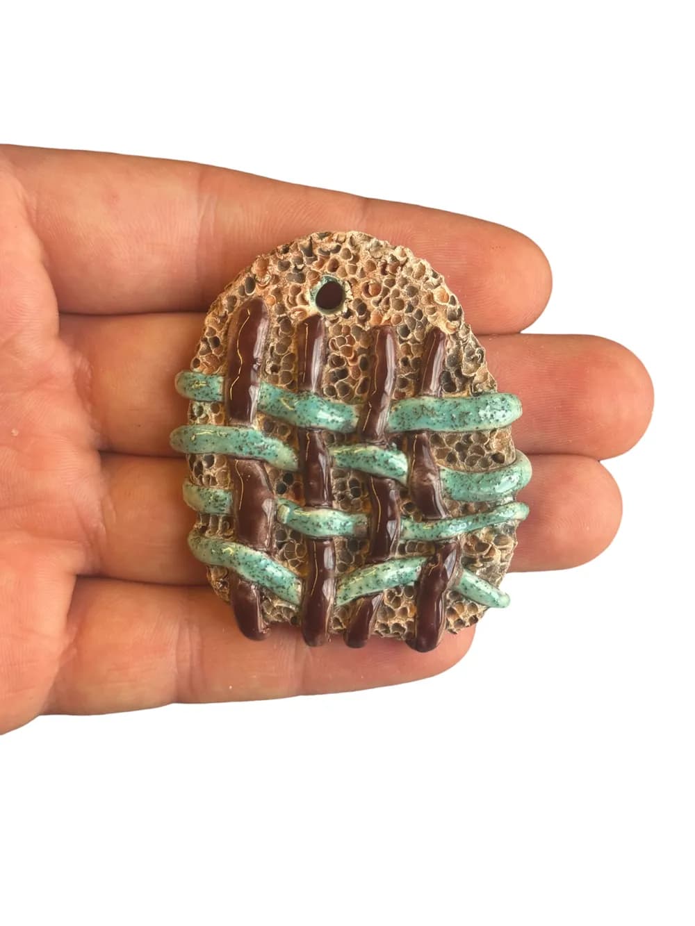 Namaste El Yapımı Seramik Charm