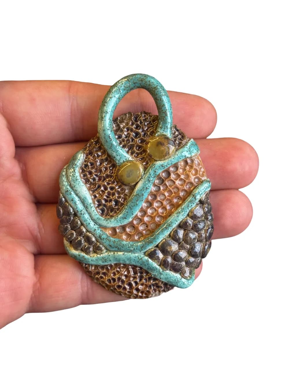 Namaste El Yapımı Seramik Charm