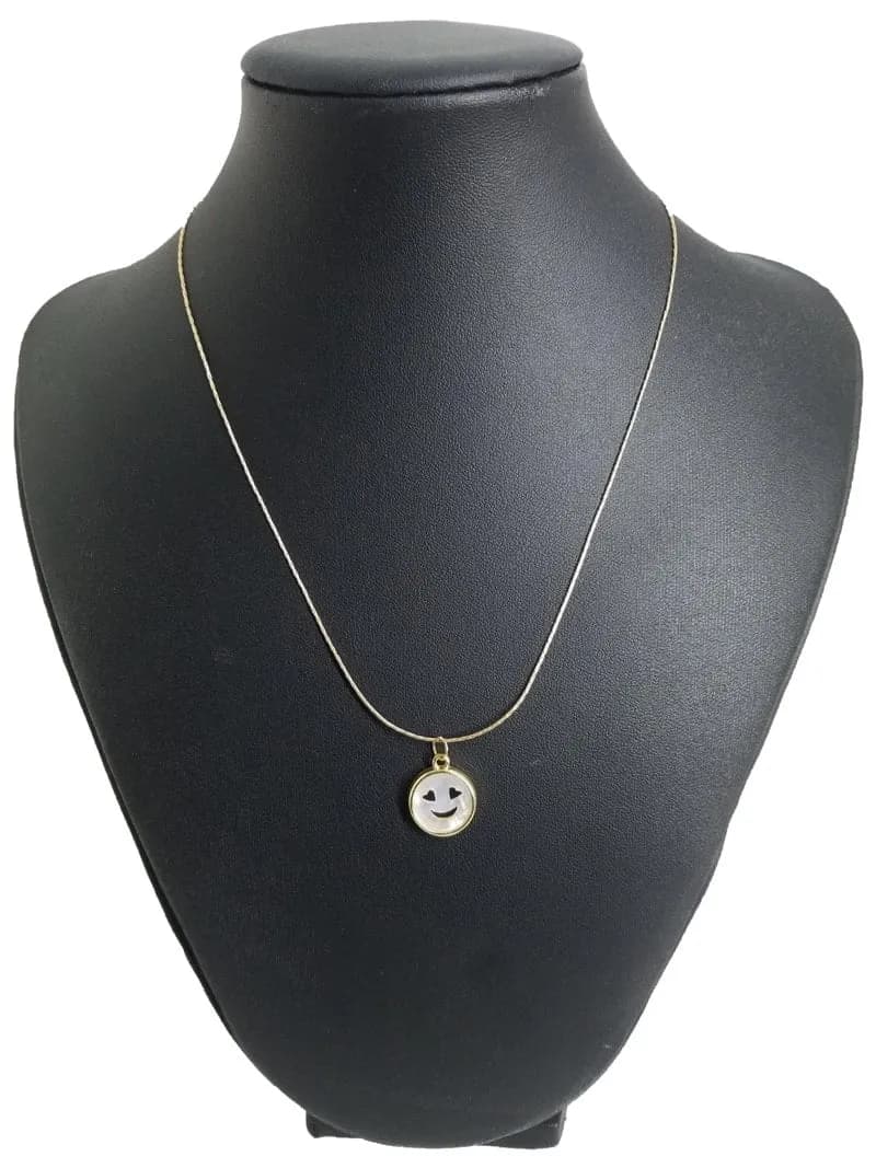 Minimal Metal Emoji Charm Kolye