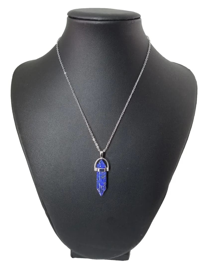 Lapis Lazuli Taş Sarkıtlı Kolye 1