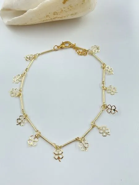 Çiçek Charm Altın Halhal 1
