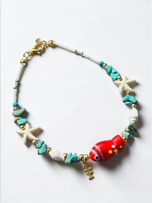 Etnik Turkuaz Charm Halhal 1