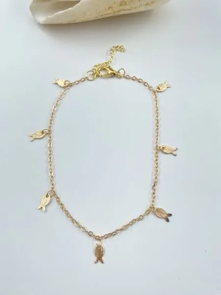 Altın Renkli Metal Charm Halhal 1