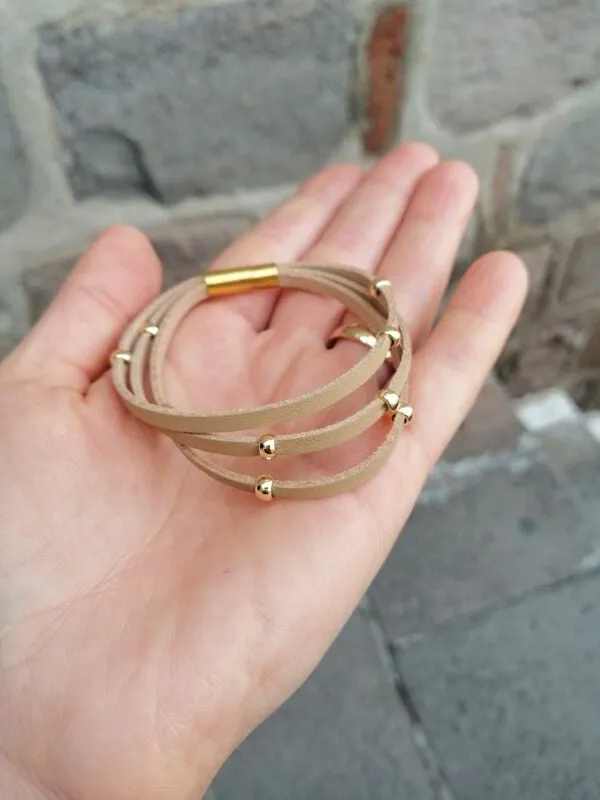 Klasik Altın Metal Bileklik Seti 1