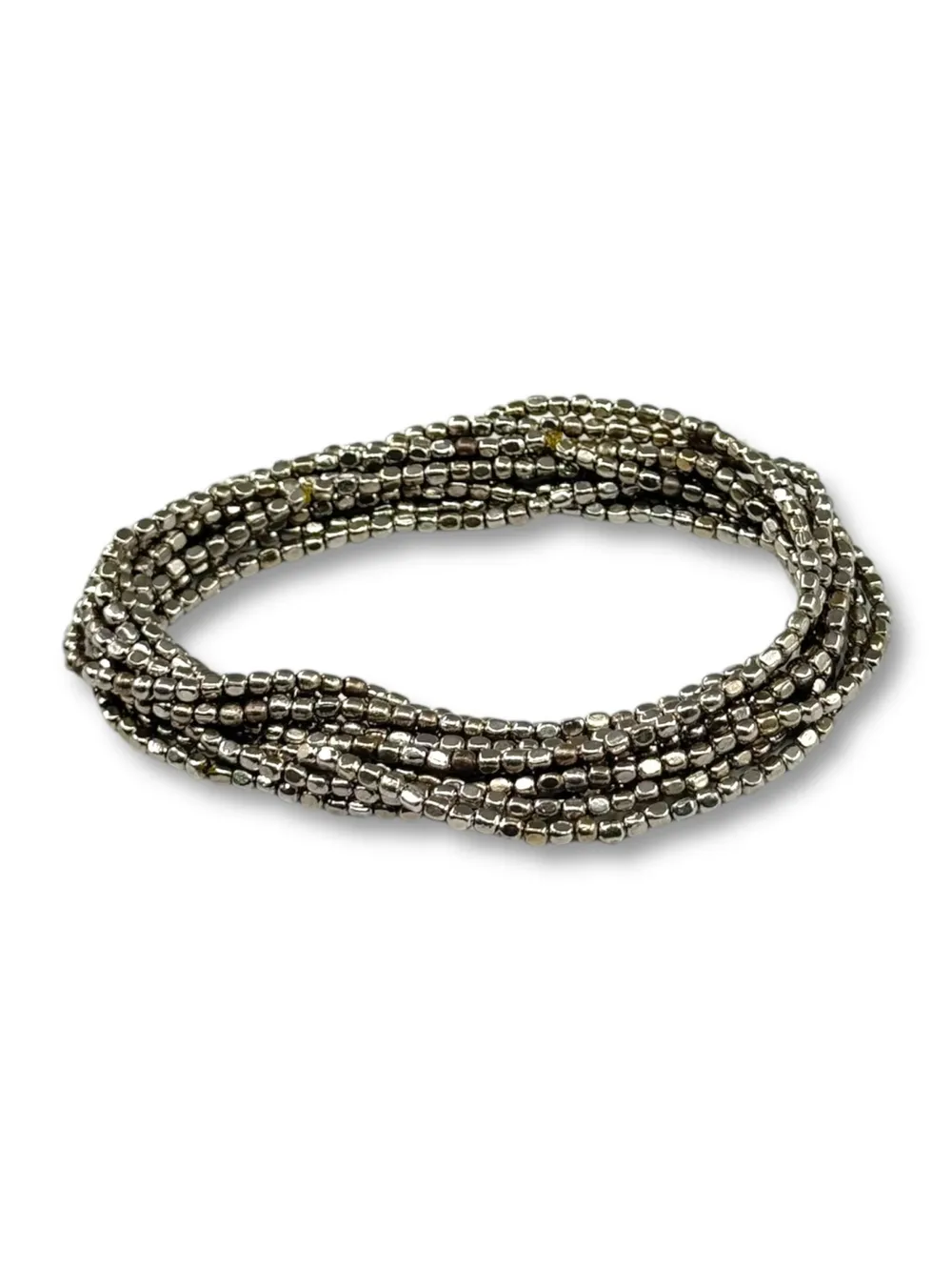 Gümüş Metal Boncuk Bileklik 1