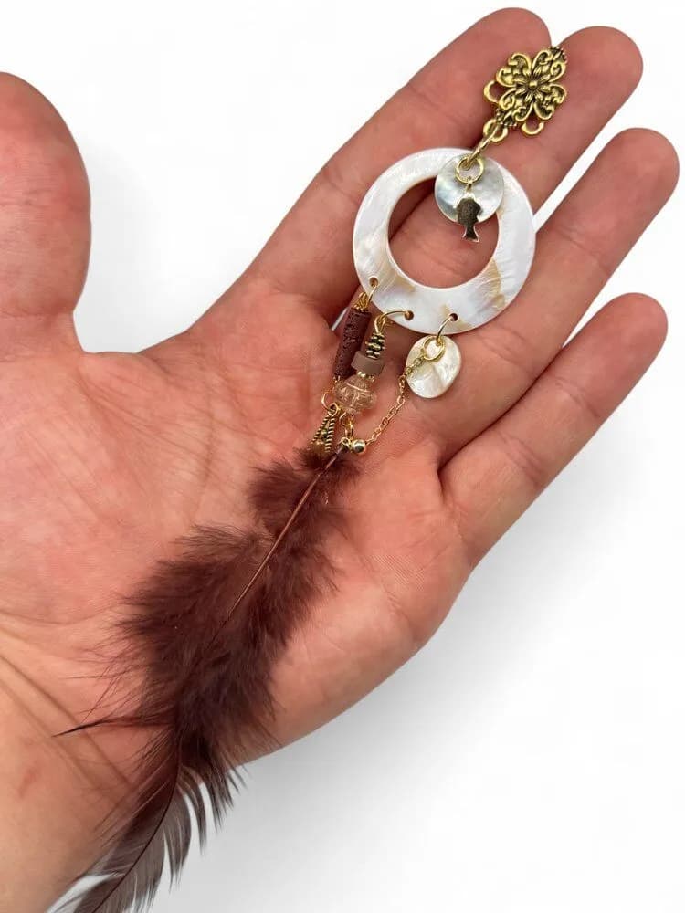 Etnik Halka Charm Küpe 1