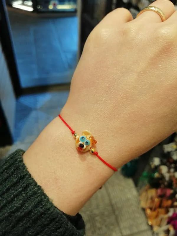 Renkli Çiçek Charm Elastikli Bileklik 1