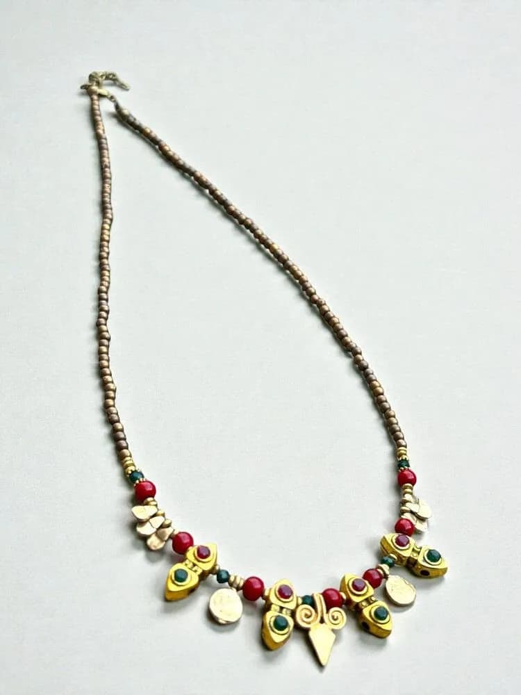 Bohem Etnik Metal Charm Kolye 1