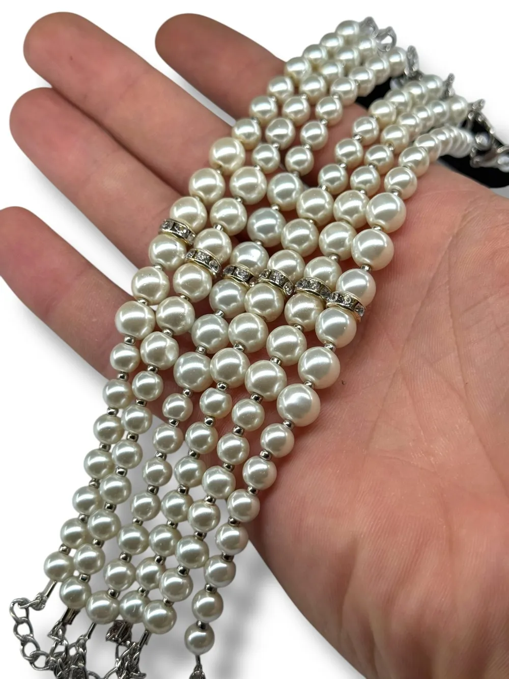İnci Renkli Metal Bileklik Seti 1