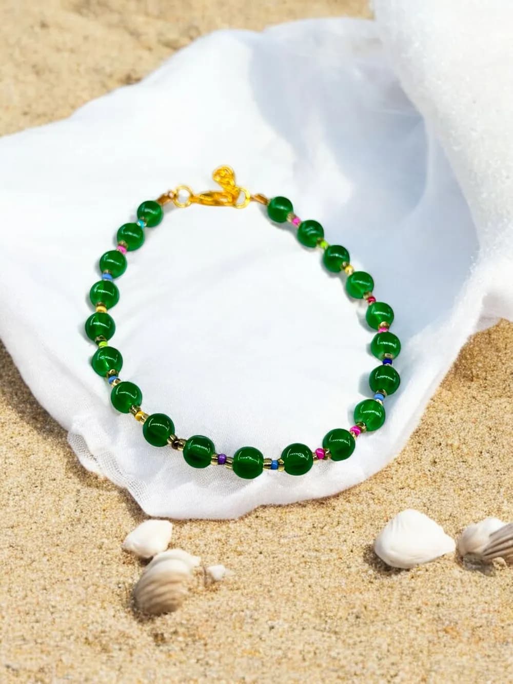 Yeşil Jade Taş Halhal 1