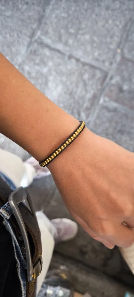Gümüş Renkli Metal Boncuk Bileklik 1