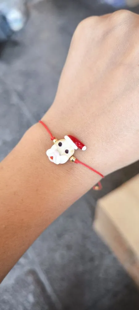 Noel Baba Seramik Charm Bileklik 1