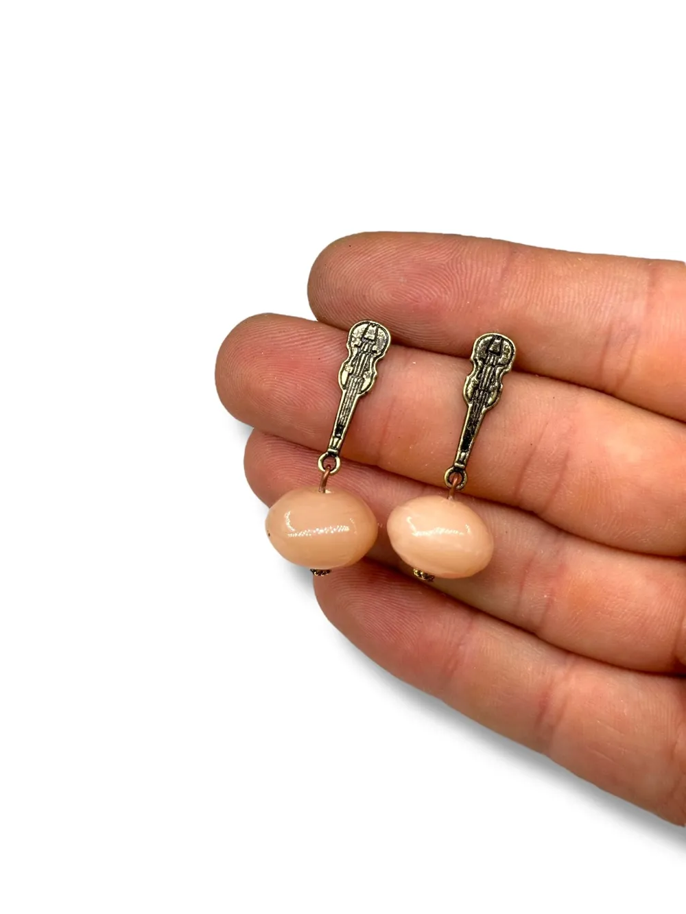 Filigran Taş Sarkıtlı Küpe 1