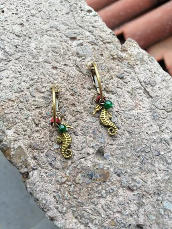 Denizatı Yeşil Cam Küpe 1