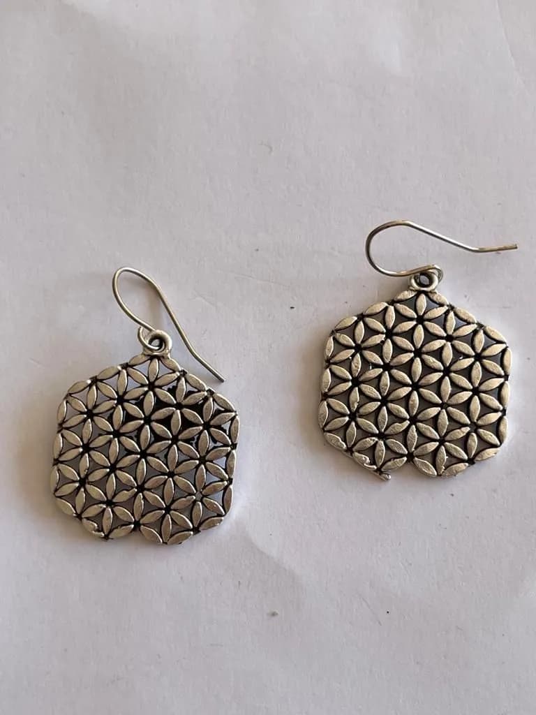 Antik Metal Geometrik Küpe 1
