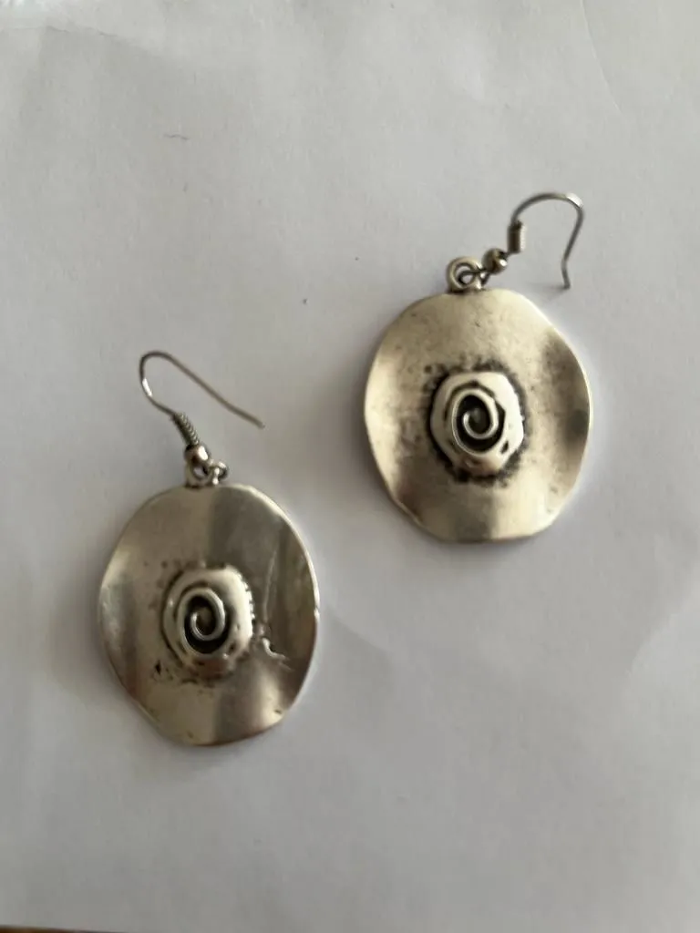 Modern Disk Metal Küpe 1