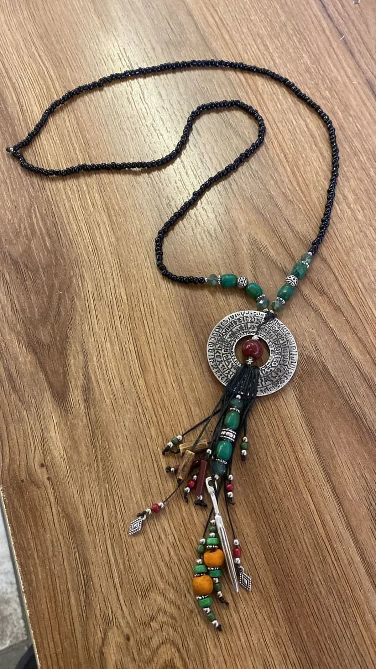 Etnik Metal Locket Bohem Kolye 1