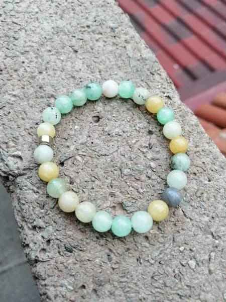 Pastel Jade Cam Boncuk Bileklik 1