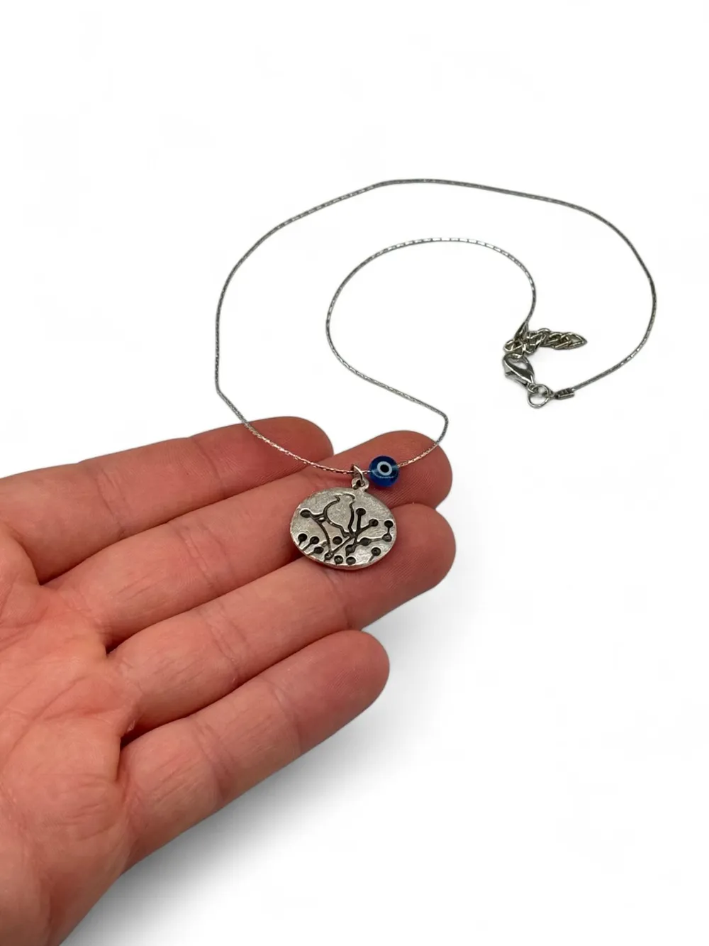 Vintage Saat Charm Metal Kolye 1